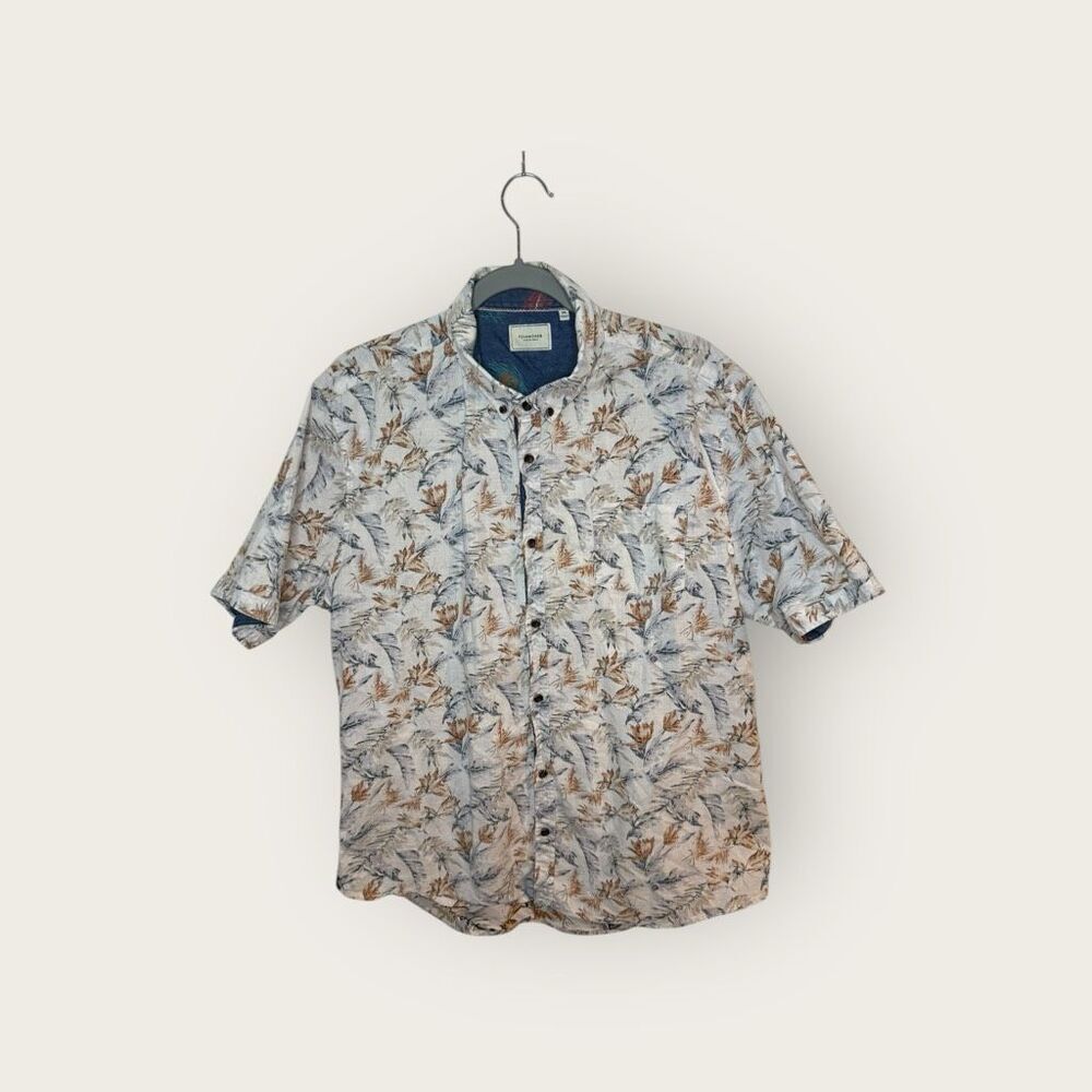 7 Diamonds Men’s Floral‎ Summer Polo Button Down Size 2XL